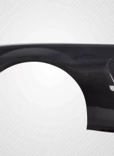 2005-2009 Ford Mustang Carbon Creations GT350 V2 Look Front Fenders - 2 Piece                                     - 115442 - Image 3
