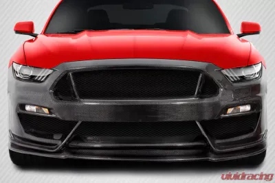 2015-2017 Ford Mustang Carbon Creations GT350 Look Front Bumper - 1 Piece - 115444