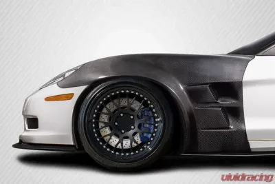 2005-2013 Chevrolet Corvette C6 Carbon Creations ZR2 Front Fenders - 2 Piece - 115499