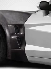 2005-2013 Chevrolet Corvette C6 Carbon Creations ZR2 Front Fenders - 2 Piece                                     - 115499 - Image 2