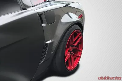 2005-2013 Chevrolet Corvette C6 Carbon Creations ZR2 Rear Fenders - 2 Piece - 115501