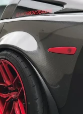 2005-2013 Chevrolet Corvette C6 Carbon Creations ZR2 Rear Fenders - 2 Piece                                     - 115501 - Image 2