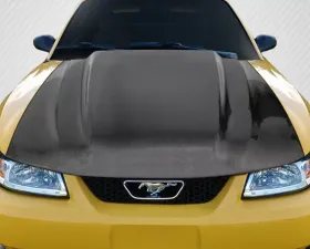 1999-2004 Ford Mustang Carbon Creations Cowl Hood - 1 Piece