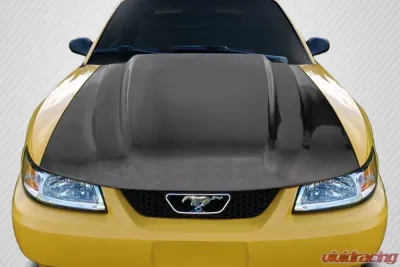 1999-2004 Ford Mustang Carbon Creations Cowl Hood - 1 Piece - 115529