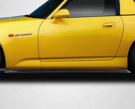 2000-2009 Honda S2000 Carbon Creations A-Sport Side Skirt Splitters - 2 Piece