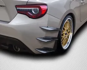 2013-2020 Scion FR-S Toyota 86 Subaru BRZ Carbon Creations GT500 V3 Rear Bumper Canards - 6 Piece