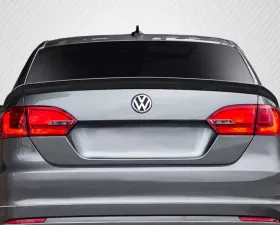 2011-2014 Volkswagen Jetta Carbon Creations R Look Rear Wing Trunk Lid Spoiler - 3 Piece