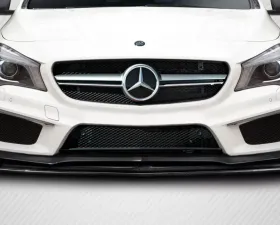 2014-2015 Mercedes CLA Class C117 CLA45 Carbon Creations R Spec Front Lip Under Spoiler - 1 Piece