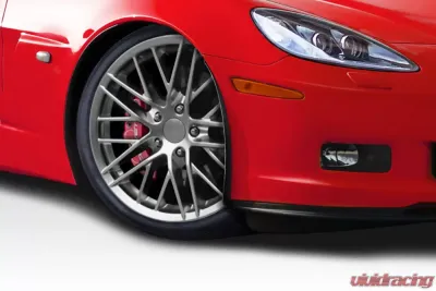 2005-2013 Chevrolet Corvette C6 Duraflex ZR Front Fender Spats - 2 Piece - 115642