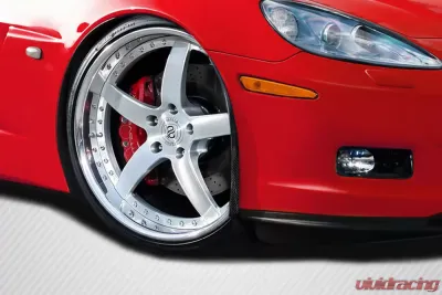 2005-2013 Chevrolet Corvette C6 Carbon Creations ZR Front Fender Spats - 2 Piece - 115643