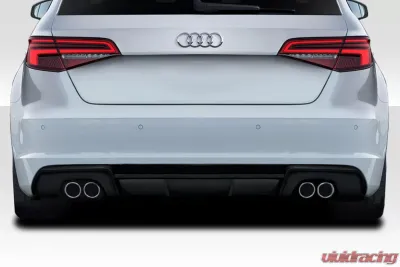 2013-2016 Audi A3 Sportback Duraflex RS3 Look Rear Diffuser - 1 Piece - 115672