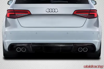 2013-2016 Audi A3 Sportback Carbon Creations RS3 Look Rear Diffuser - 1 Piece - 115673
