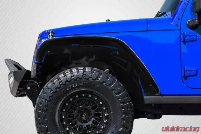 2007-2018 Jeep Wrangler Carbon Creations Rugged Front Fenders - 2 Piece - 115680