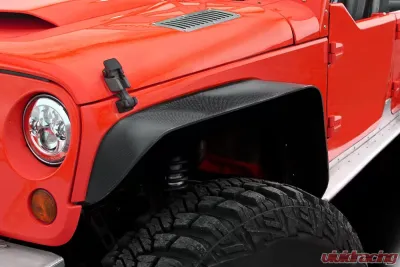 2007-2018 Jeep Wrangler Carbon Creations Rugged Front Fenders - 2 Piece - 115680