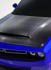 2008-2023 Dodge Challenger Carbon Creations Demon Look Hood - 1 Piece                                     - 115689 - Image 2
