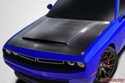 2008-2023 Dodge Challenger Carbon Creations Demon Look Hood - 1 Piece - 115689