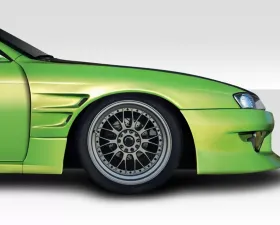 1997-1998 Nissan 240SX S14 Duraflex D1 Sport 30mm Front Fenders - 2 Piece