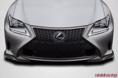 2014-2018 Lexus RC Series RC200T RC350 Carbon Creations EBS Front Lip Splitters - 2 Piece (F Sport model only) - 115803