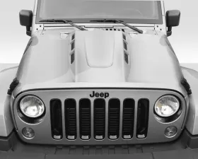 2007-2018 Jeep Wrangler Duraflex AVG Hood - 1 Piece