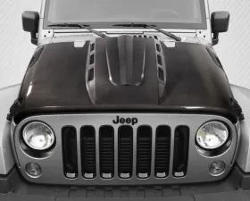 2007-2018 Jeep Wrangler Carbon Creations Avenger Hood - 1 Piece