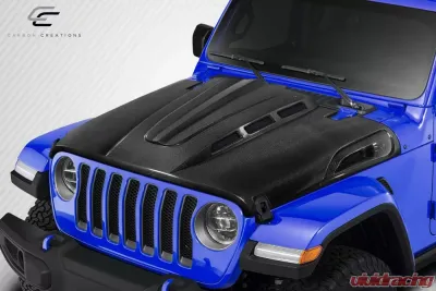 2007-2018 Jeep Wrangler Carbon Creations Avenger Hood - 1 Piece - 115894
