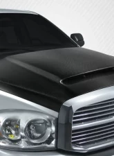 2002-2008 Dodge Ram 1500 2500 3500 Carbon Creations Demon Look Hood - 1 Piece                                     - 115902 - Image 2