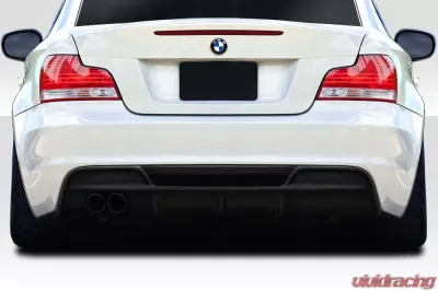 2008-2013 BMW 1 Series E82 E88 Duraflex R1 Rear Diffuser - 1 Piece (single exhaust) - 115957