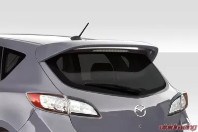 2010-2013 Mazda 3 Duraflex Turbo Look Rear Roof Wing Spoiler- 1 Piece - 115974