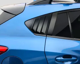 2018-2022 Subaru XV Crosstrek Duraflex Fennec Outdoors Edition Rear Window Scoops - 2 Piece