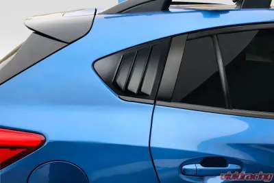 2018-2022 Subaru XV Crosstrek Duraflex Fennec Outdoors Edition Rear Window Scoops - 2 Piece - 116000