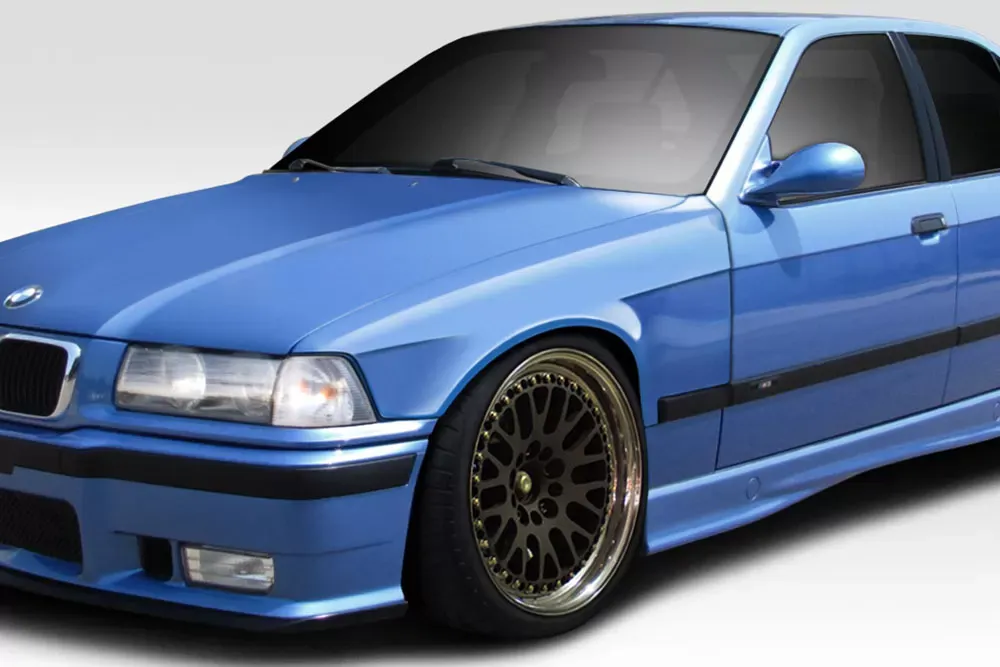 Duraflex C Spec Front Fender Flares - 2 Piece BMW 3 Series M3 E36 4DR 1992-1998 - 116022