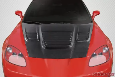 2005-2013 Chevrolet Corvette C6 Carbon Creations World Challenge Look Hood - 1 Piece - 116039