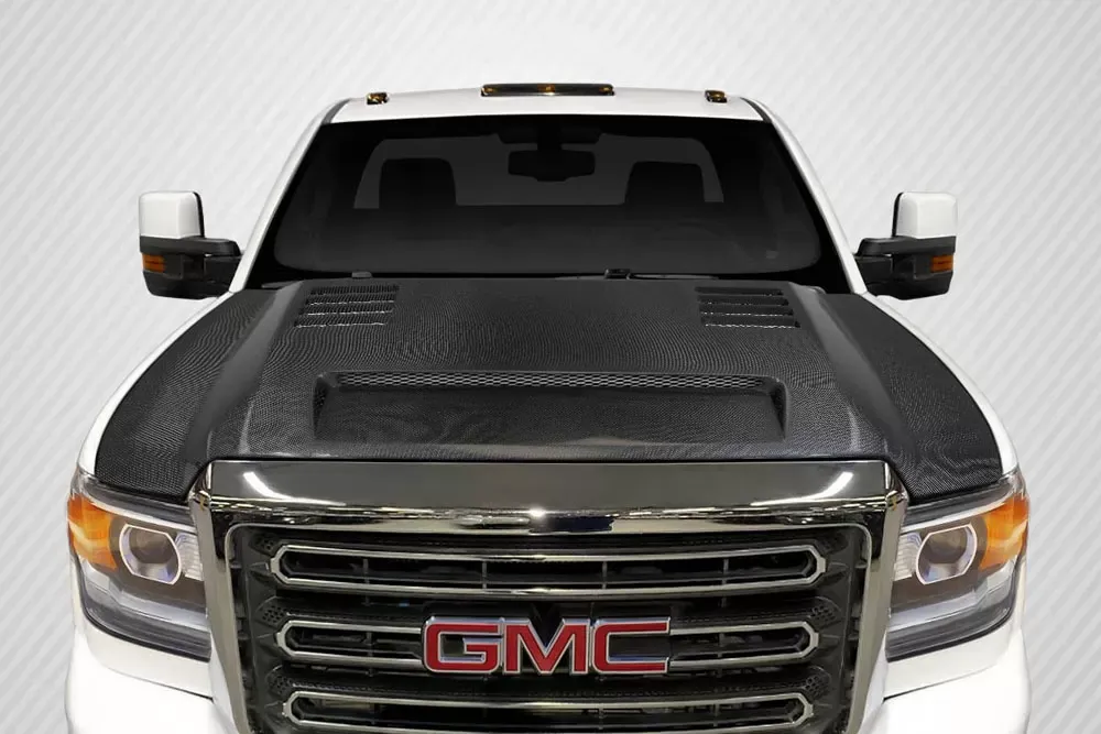 2015-2019 GMC Sierra 2500 3500 Heavy Duty Carbon Creations RKS Hood - 1 Piece - 116051