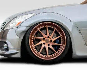 2008-2015 Infiniti G Sedan G37 Q40 Duraflex LBW Front Fender Flares - 4 Piece
