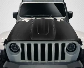 2019-2023 Jeep Wrangler JL Gladiator JT Carbon Creations Energy Hood - 1 Piece