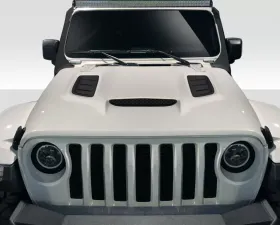 2019-2023 Jeep Wrangler JL Gladiator JT Duraflex Vortex Look Hood - 1 Piece