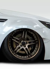 2011-2013 Kia Optima Duraflex CPR Wide Body Front Fender Flares - 4 Piece                                     - 116104 - Image 4