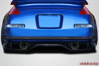 2003-2008 Nissan 350Z Z33 Carbon Creations VTX Rear Diffuser - 2 Piece - 116122