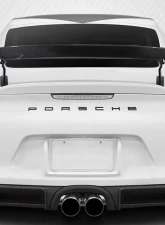 2014-2023 Porsche 718 Cayman Carbon Creations GT4 Look Rear Wing Spoiler - 3 Piece                                     - 116140 - Image 9
