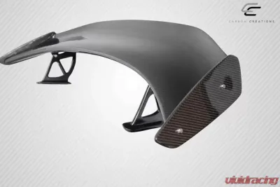 2014-2023 Porsche 718 Cayman Carbon Creations GT4 Look Rear Wing Spoiler - 3 Piece - 116140