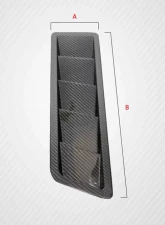 Universal Carbon Creations Race Hood Louver Vents - 2 Piece                                     - 116152 - Image 2
