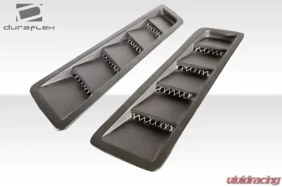 Universal Duraflex Race Hood Louver Vents - 2 Piece - 116153