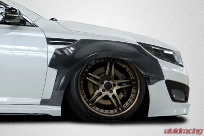 2011-2013 Kia Optima Carbon Creations CPR Wide Body Front Fender Flares - 4 Piece - 116248