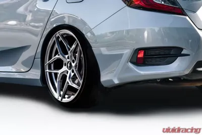 2016-2021 Honda Civic 4DR Duraflex HFP Look Rear Lip Add On - 2 Piece - 116279