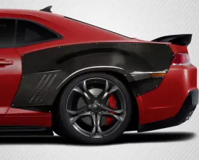 2010-2015 Chevrolet Camaro Carbon Creations RBS Wide Body Rear Fender Flares - 4 Piece