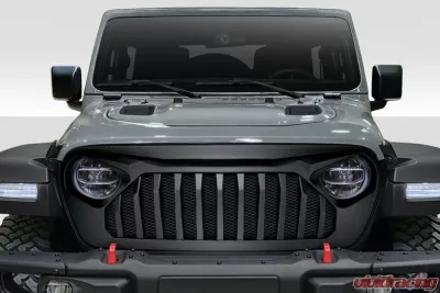 2019-2023 Jeep Wrangler JL Gladiator JT Duraflex Predator Grille - 1 Piece - 116319