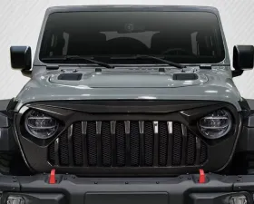 2019-2023 Jeep Wrangler JL Gladiator JT Carbon Creations Predator Grille - 1 Piece