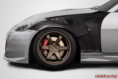 2003-2008 Nissan 350Z Z33 Carbon Creations AMS GT3 Front Fenders - 2 Piece - 116324