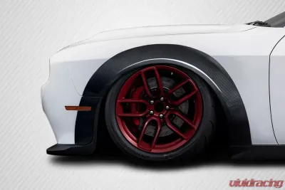 2015-2023 Dodge Challenger Carbon Creations Demon Look Wide Body Fender Flares - 14 Pieces - 116359