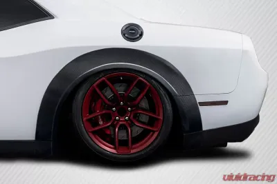 2015-2023 Dodge Challenger Carbon Creations Demon Look Wide Body Fender Flares - 14 Pieces - 116359